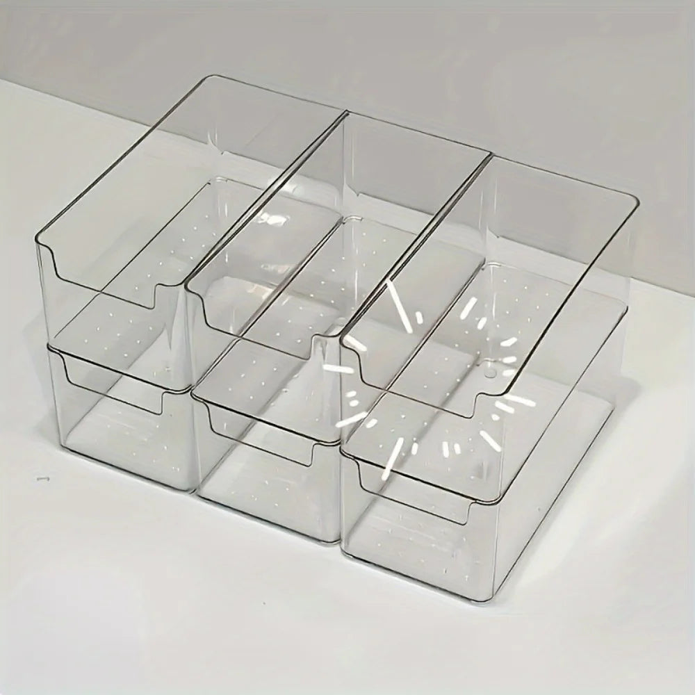 Multifunctional Transparent Storage Box Durable Office Desk Medicine