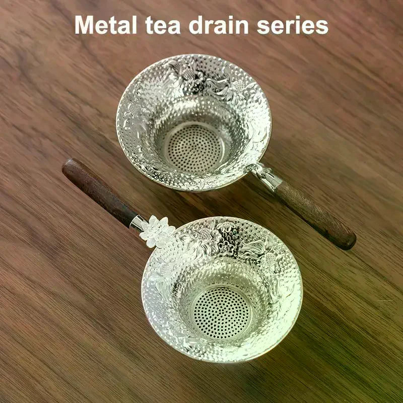 Quality Metal Mesh Tea Strainer Stainless Steel Filter Sieve Teaware Lace Tea Drain Useful Tea Infusers Kitchen Accessories Zpaxo