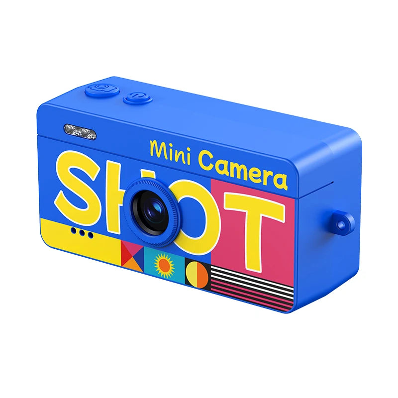 M9 Retro Mini Keychain Thumb Camera 1080P HD Recorder Multiple Filters Cam Built-in Flash Auto Focus LCD Screen Portable Camera Zpaxo M9 Blue Camera Add 8G