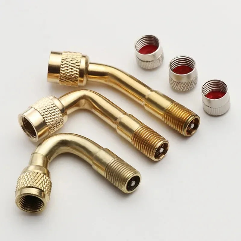 Angled Tyre Valve Extension Adapters 45/90/135° – 2-Pack