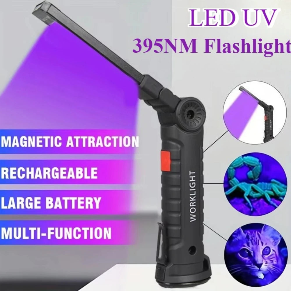 395nm UV Flashlight – Type-C Rechargeable UV LED Torch | KDULIT