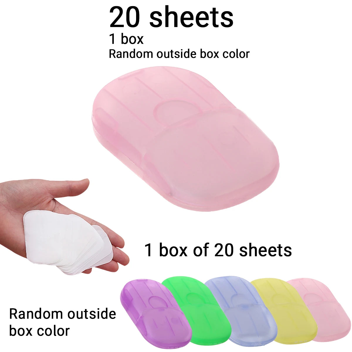 Portable Soap Sheets with Storage Box | Travel & Outdoor