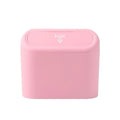 Easy To Install Hanging Car Trash Bin Leak Resistant Waterproof Vehicle Dust Case Lid Storage Box Auto Rubbish Can Pressing Type Zpaxo Pink