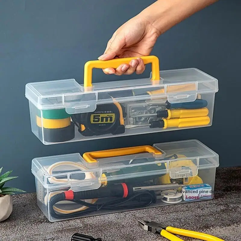 Handheld Tool Parts Storage Box Multi-compartment Organizer Sorting