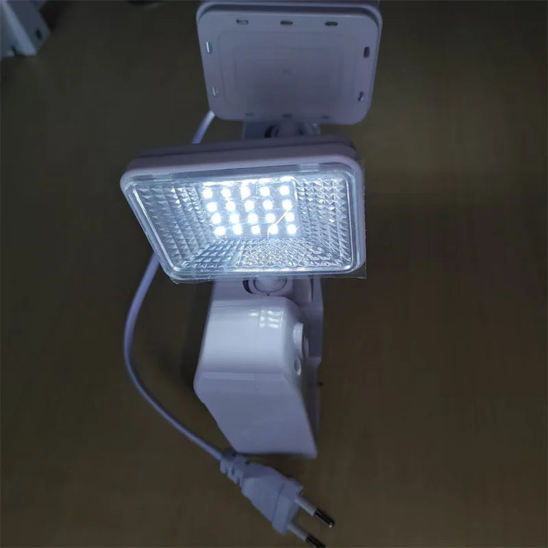 Dual-Head LED Emergency Light – Auto-On, Rechargeable, 360° Rotate LED Emergency Light Zpaxo