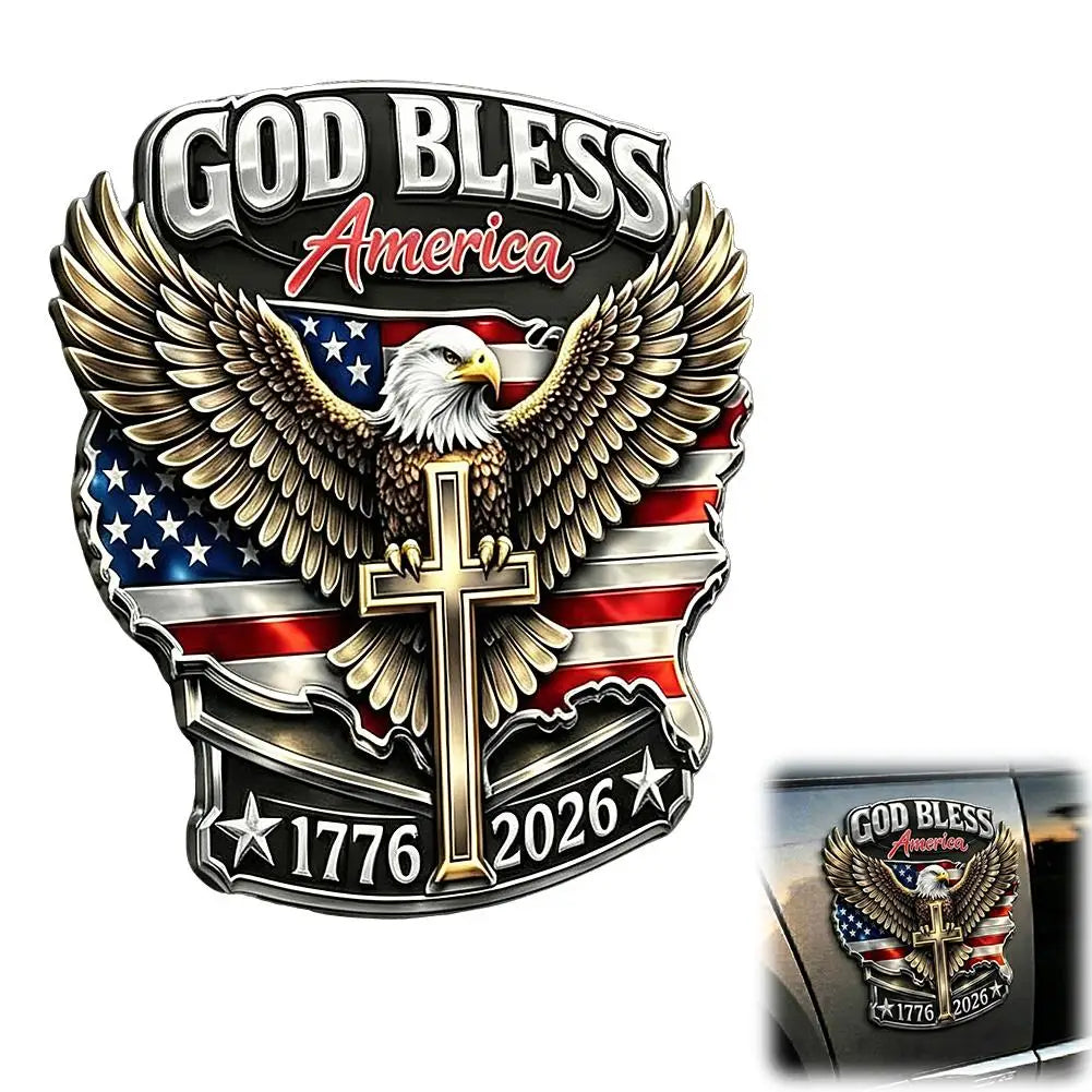 USA 250th Anniversary Eagle Patriotic Vinyl Car Decal 1776-2026 Vinyl Car Decal Zpaxo C