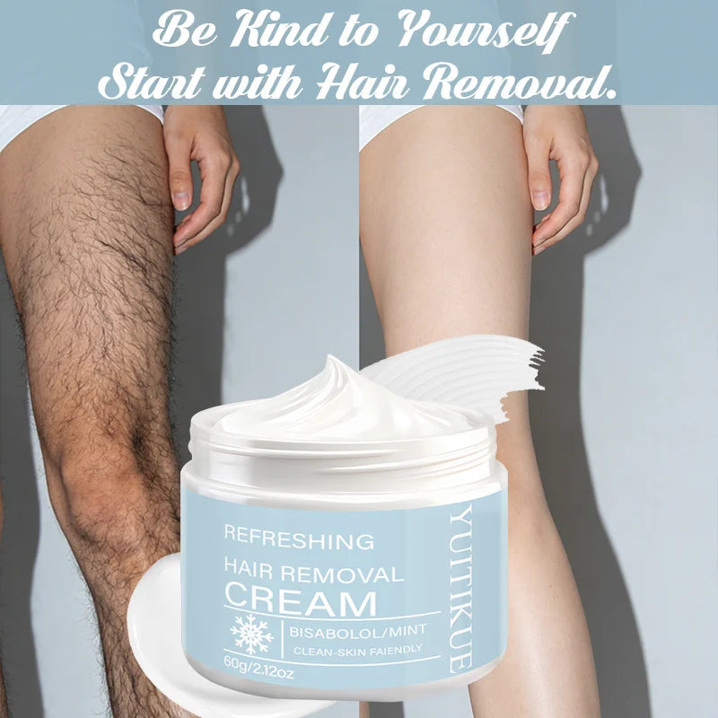YUITIKUE Mint Hair Removal Cream – Pain-Free, Men & Women Hair Removal Cream Zpaxo