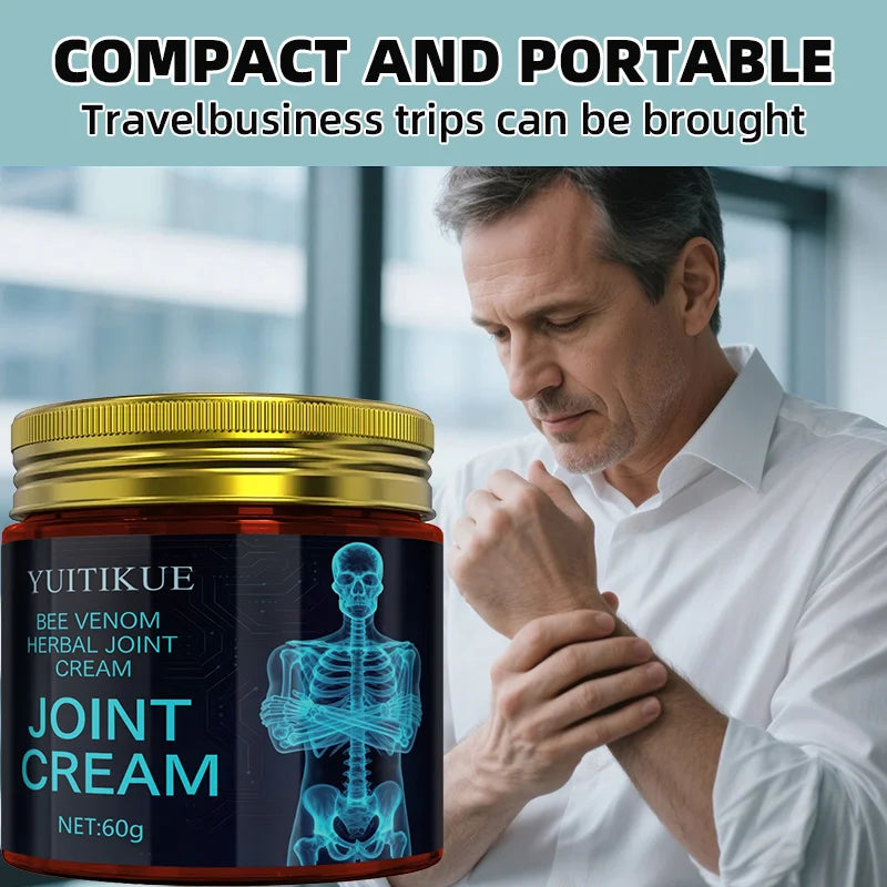YUITIKUE Bee Venom Herbal Joint Cream 60g | Multi-Joint Care Herbal Joint Cream Zpaxo