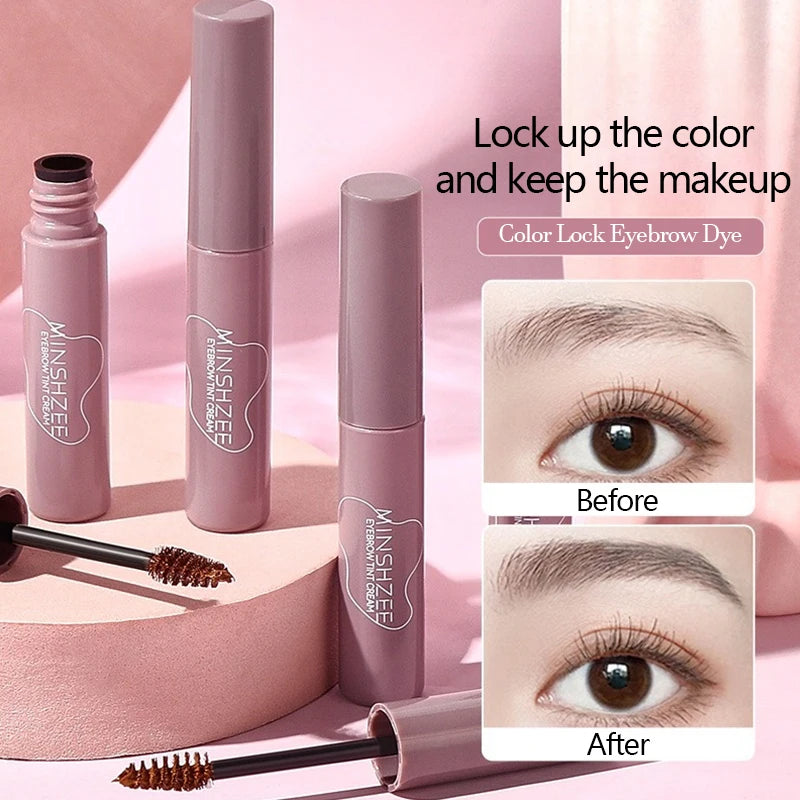 4 Colors Eyebrow Tint Waterproof Long Lasting Coffee Brown Color Eyebrow Gel Paint Eyebrow Tint Makeup Tool Brow Enhancer Cream Zpaxo