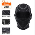 Sports Winter Thermal Cycling Face Mask Balaclava Head Cover Ski Bicycle Motocycle Windproof Soft Warm MTB Bike Hat Headwear Zpaxo Short Black