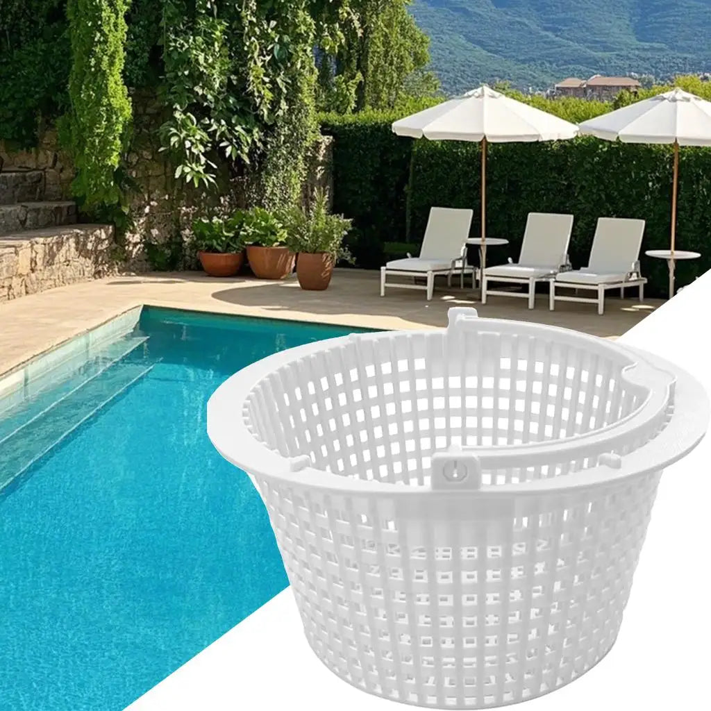 1pcs Skimmer Baskets Rugged Wear Resistant Efficient Cleaning Skimmer Filter Basket With Handle Zpaxo