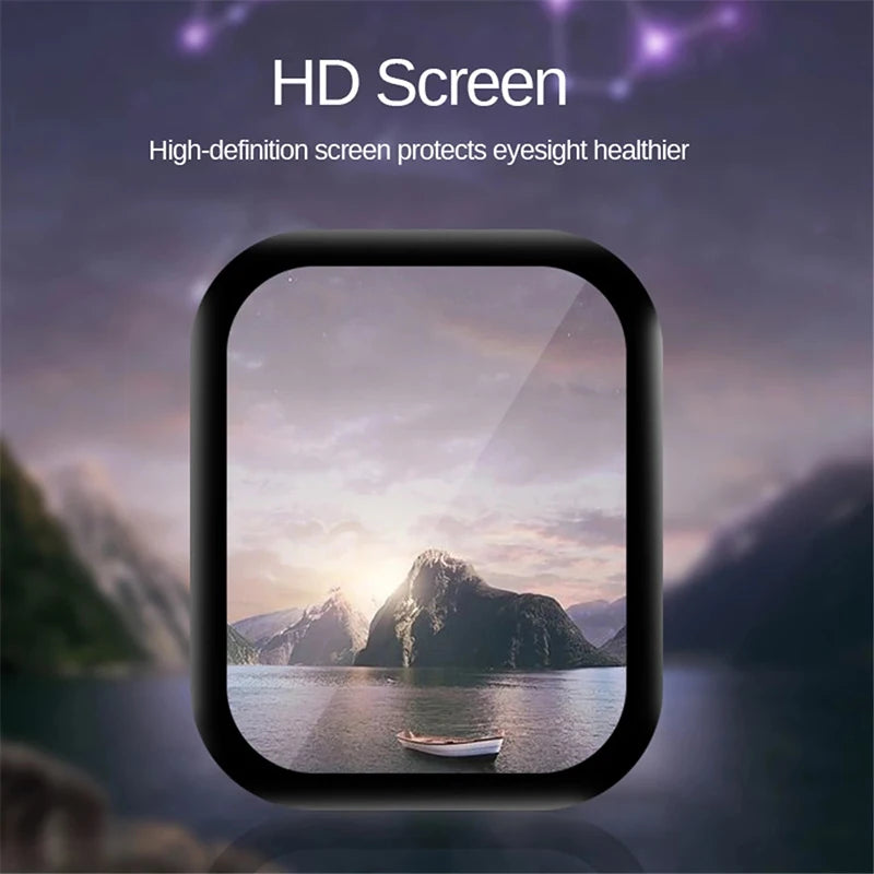 Soft Tempered Glass For Xiaomi Mi Watch Lite 2019 Color Poco Full Screen Protector For Redmi Watch 2 3 Lite Active (Not Glass) Zpaxo