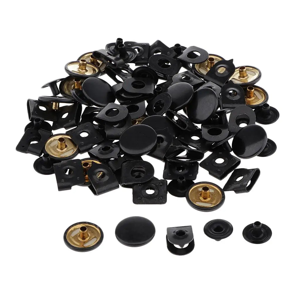 Sewing Hook Eye Closures 20 Sets Copper Metal Buttons for Clothes Skirt Trouser Repairs Zpaxo Black