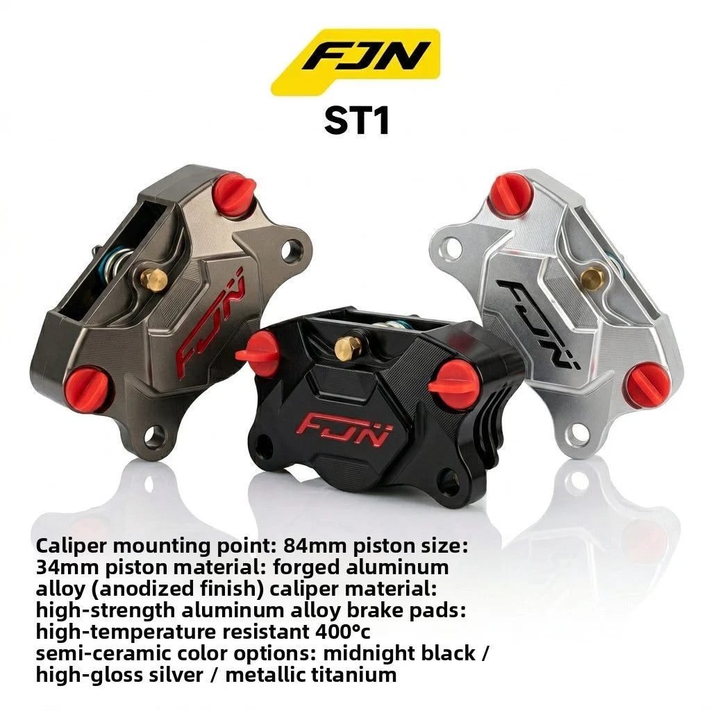 FJN ST1 4-Piston CNC Brake Caliper for Electric Vehicles