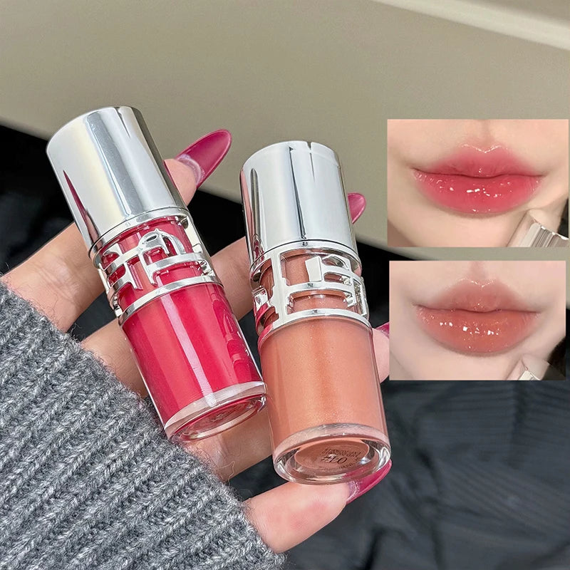 Flowing Mirror Lip Gloss Waterproof Long-lasting Luster Non Stick Cup