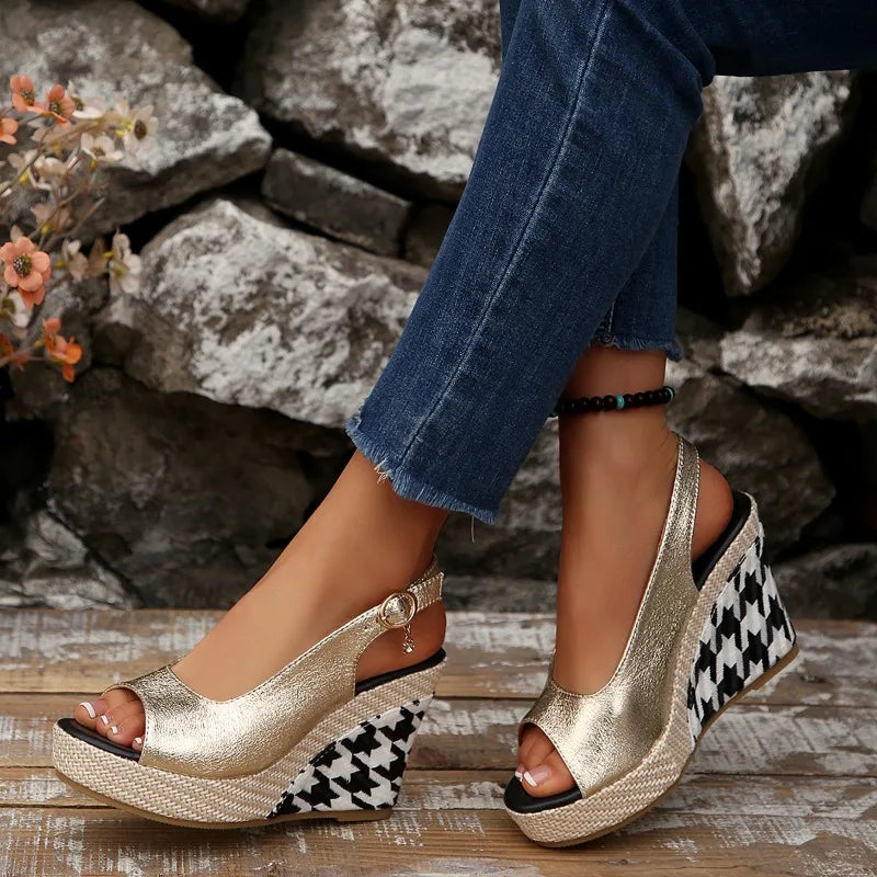 Summer Fashionable Height-increasing Women's Sandals Wear-resistant Zpaxo