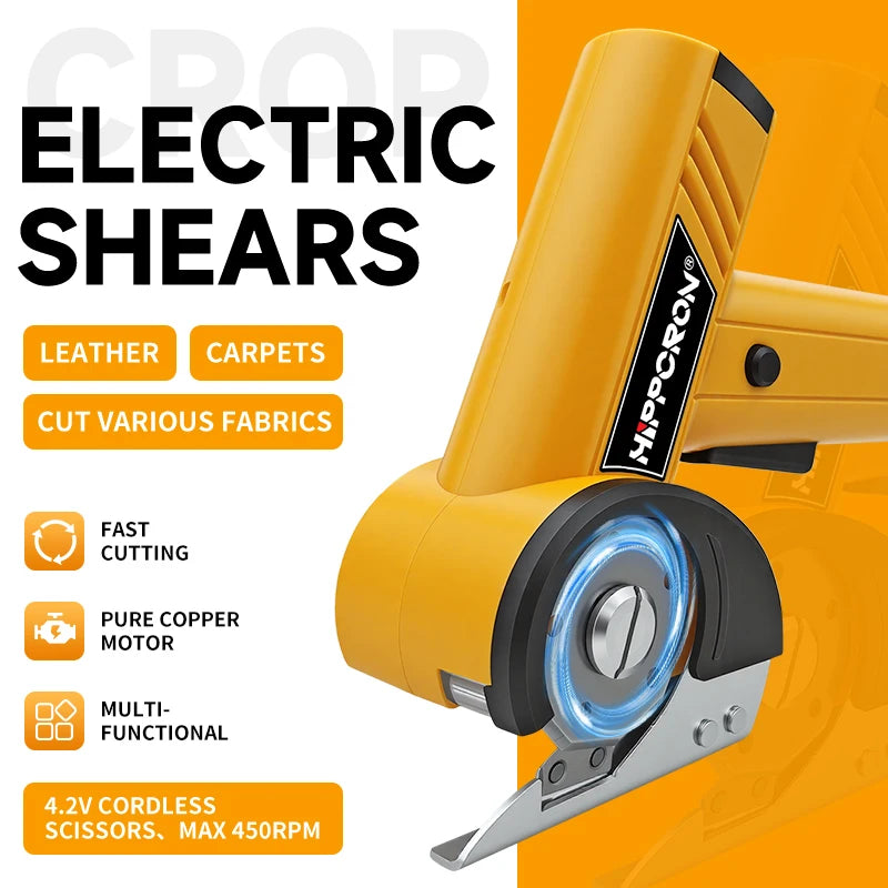 HIPPCRON Cordless Electric Scissors Rotary Cutter Rechargeable