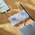 Portable Transparent Cable Organizer Cord Management Usb Cable Winder Retractable Phone Holder Charger Wire Storage Protector Zpaxo A