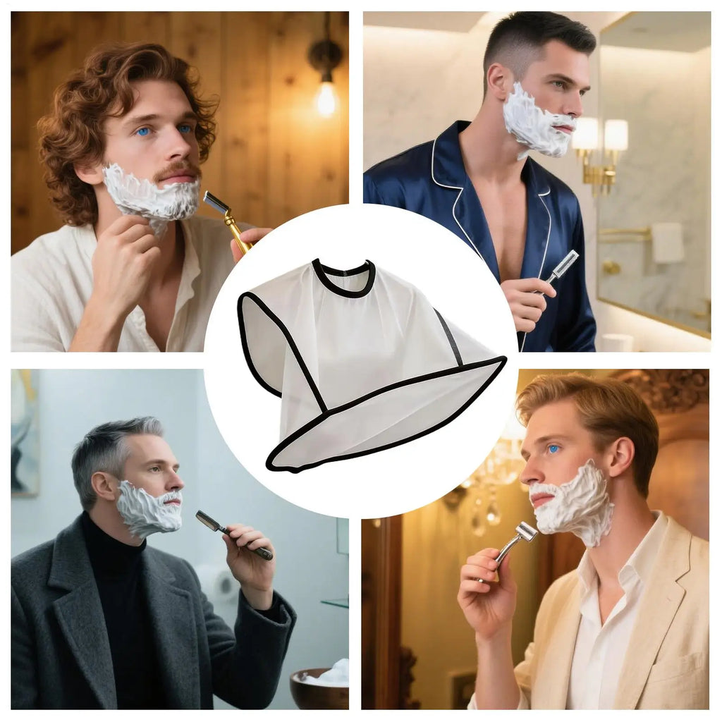 Beard Apron Foldable Shaving Bib Mustache Trimming Catcher Men