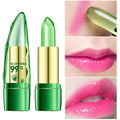 Moisture Lip Balm Aloe Vera Natural Lipbalm - Temperature Changed Color Lipstick Long Lasting Nourish Lips Care Makeup Zpaxo A1016