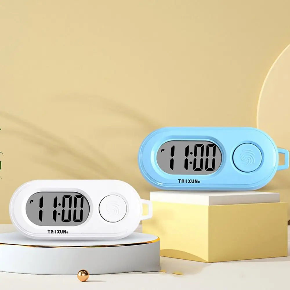 Key Display Digital Electronic Clock Keychain Oval Watch Table Time Zpaxo