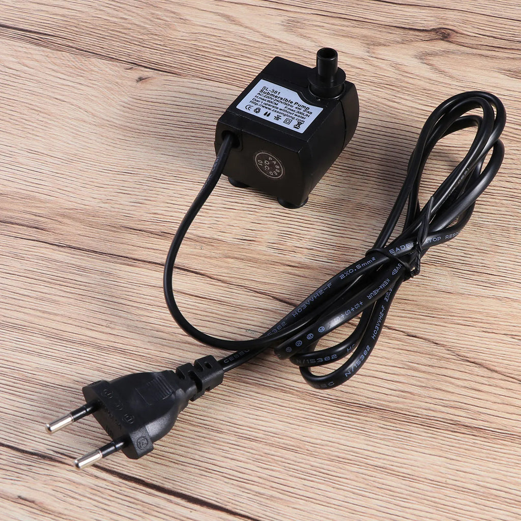 H 4W Submersible Water Pump Ultra Quiet Suction Cups Adjustable Knob