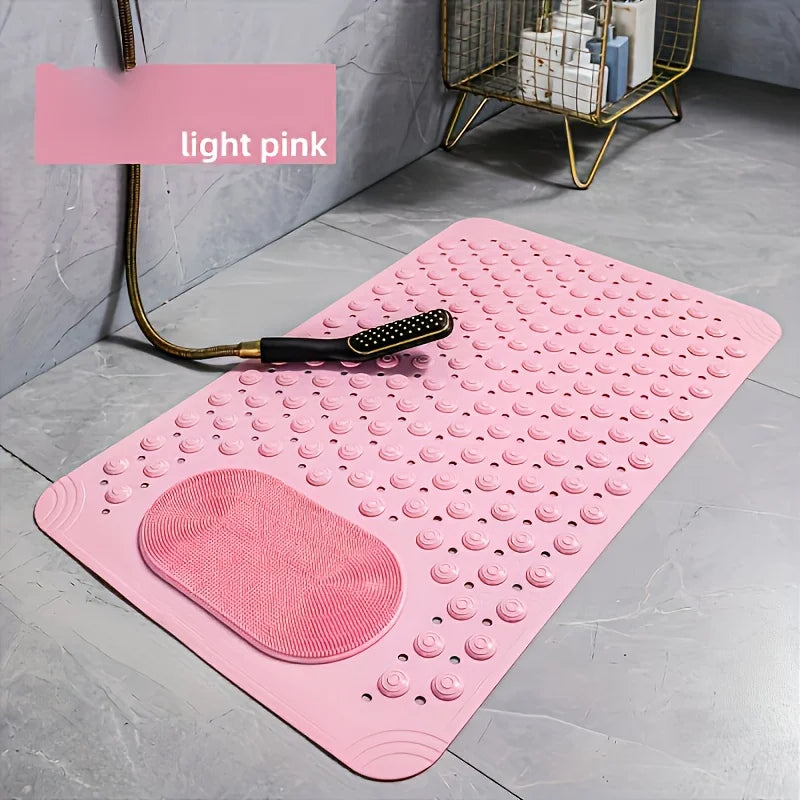 Non-Slip Bath Mat with Massage - Quick-Dry Shower Carpet,Anti-Slip Bathroom Rug, Soft Cushioned Foot Massage Surface,for Bathroo Zpaxo