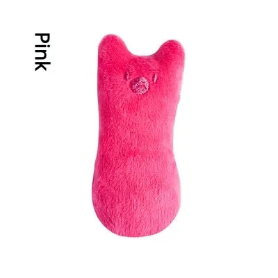 Teeth Grinding Catnip Toys Funny Interactive Plush Cat Toy Pet Kitten Chewing Vocal Toy Claws Thumb Bite Cat mint For Cats Zpaxo Pink