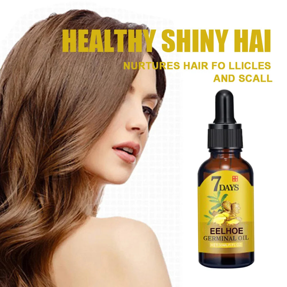 EELHOE Ginger Hair Growth Oil for Scalp Massage Hair Follicle Treatment Hair Care Germinal Essence for Regrowth & Loss Treatment Zpaxo