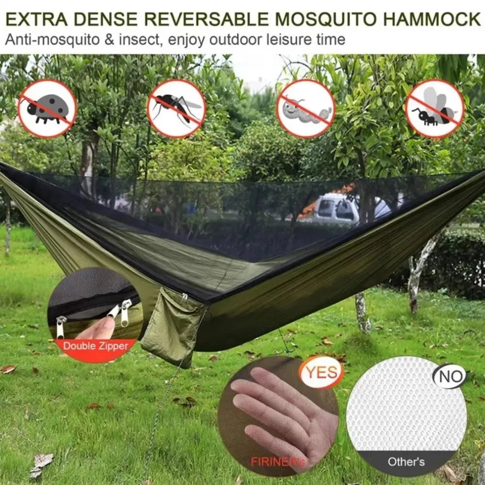 Outdoor Camping Hammock Mosquito Net Lightweight Hanging Hammocks Zpaxo