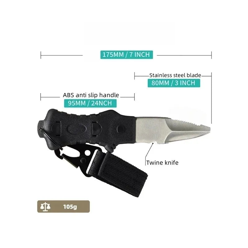 Stainless Steel Diving Knife – Spearfishing & Water Rescue Diving Knife Zpaxo