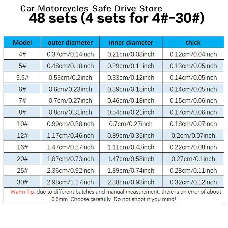CM48Pcs Round Connector Ring Fishing Tackle Accessories Rod Guide