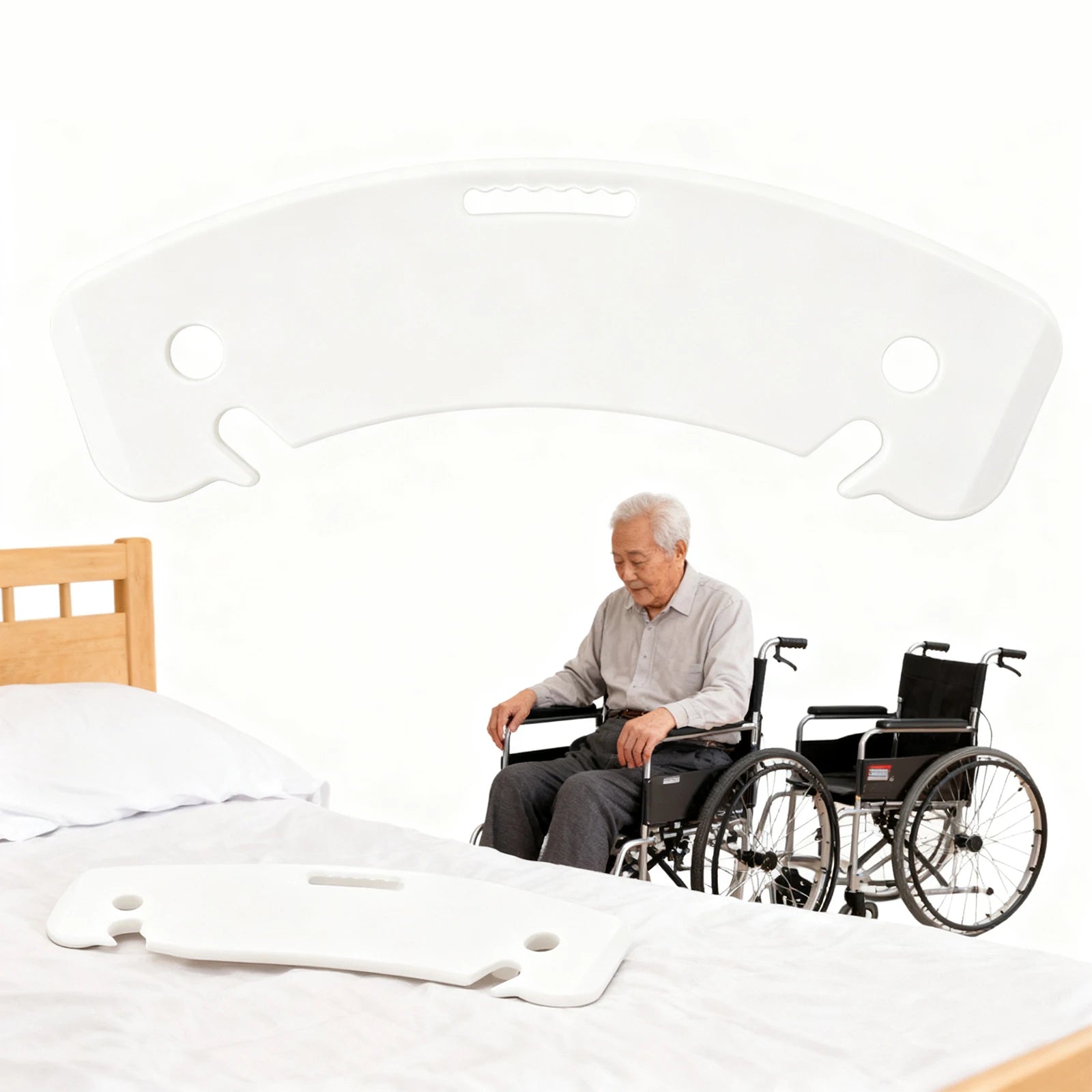 Transfer Board and Slide Board Patient Transfer Board Slide Transfer Board for Seniors Transfer To Wheelchair Bed Zpaxo