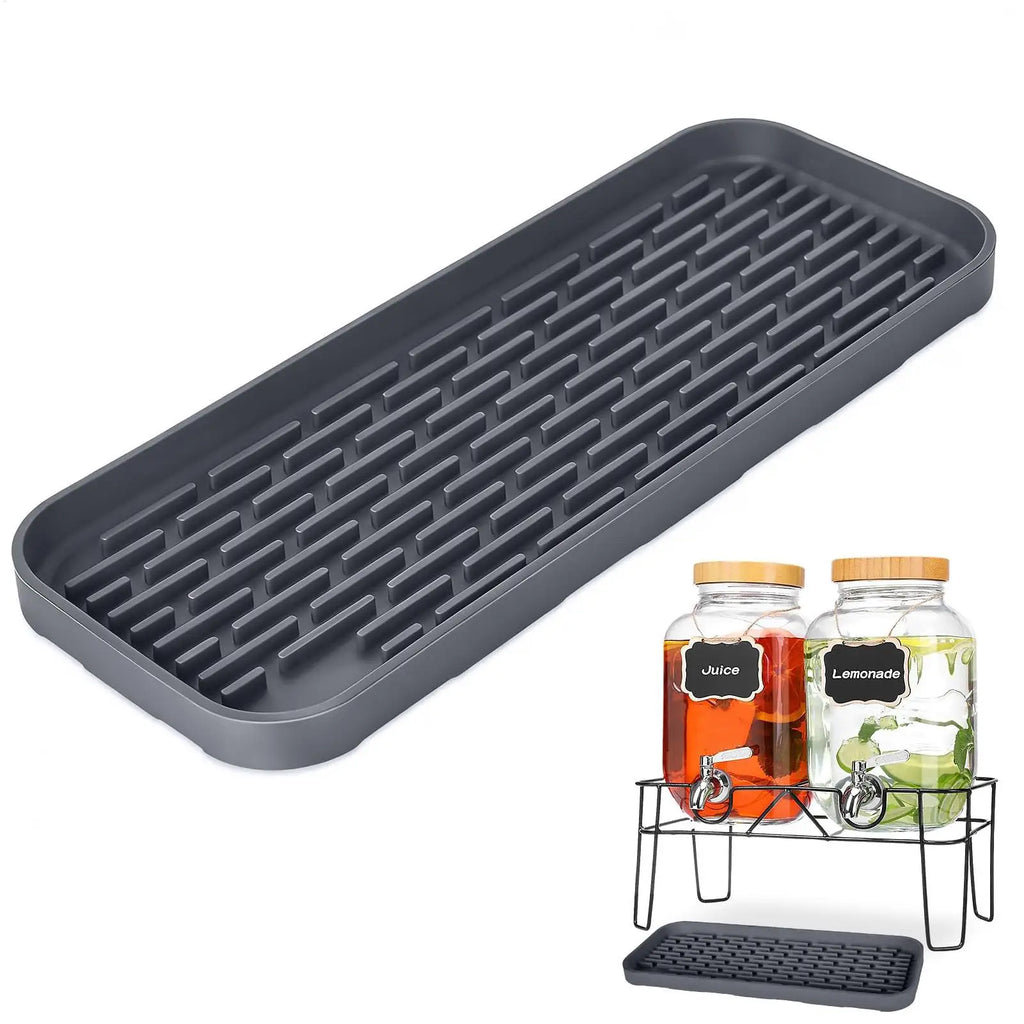Silicone Drip Tray Mat – Non-Slip Kitchen Sink & Bar Drain Pad Silicone Drain Mat Zpaxo