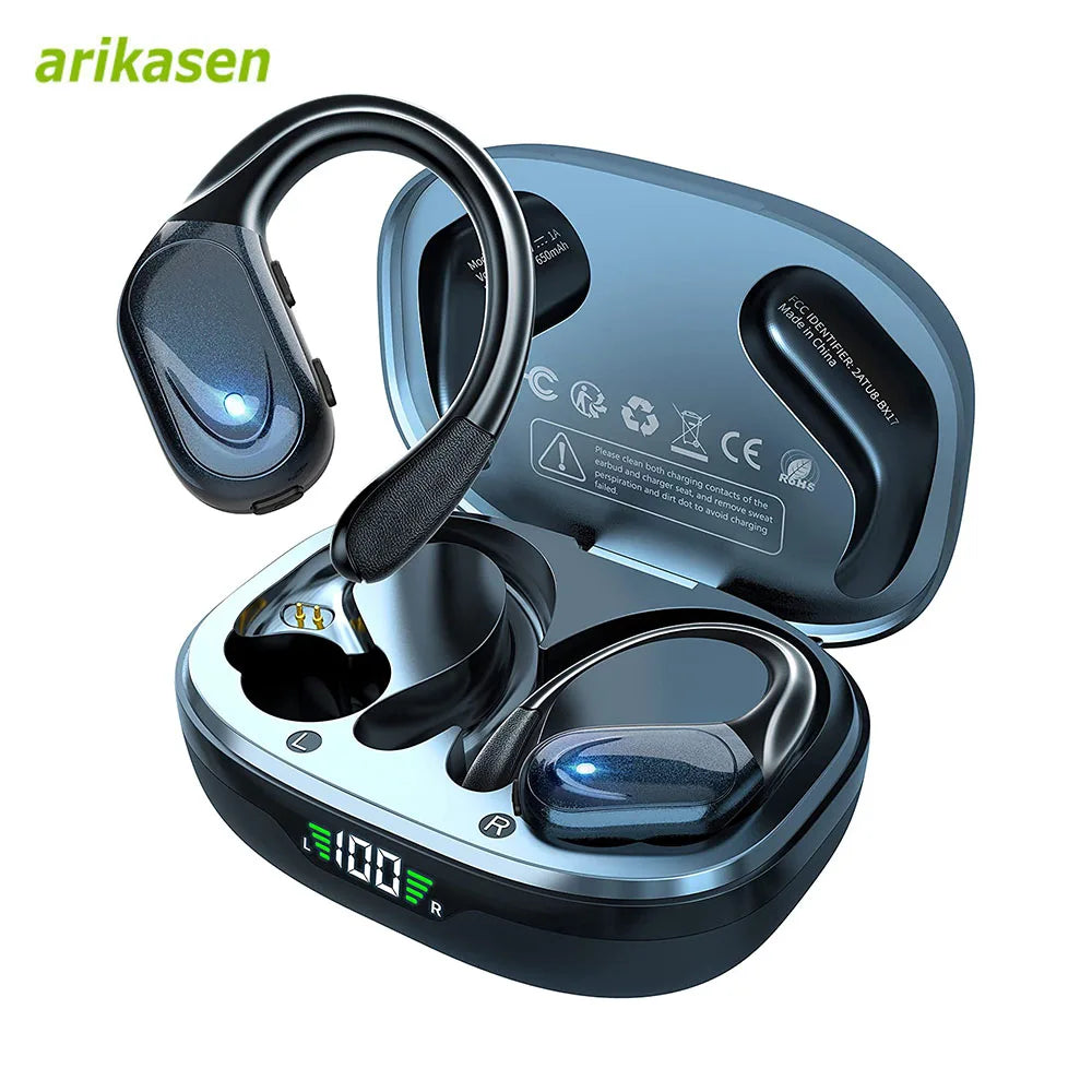 Wireless Earbuds Sport Bluetooth 5 3 Headphones Noise Cancelling Mic