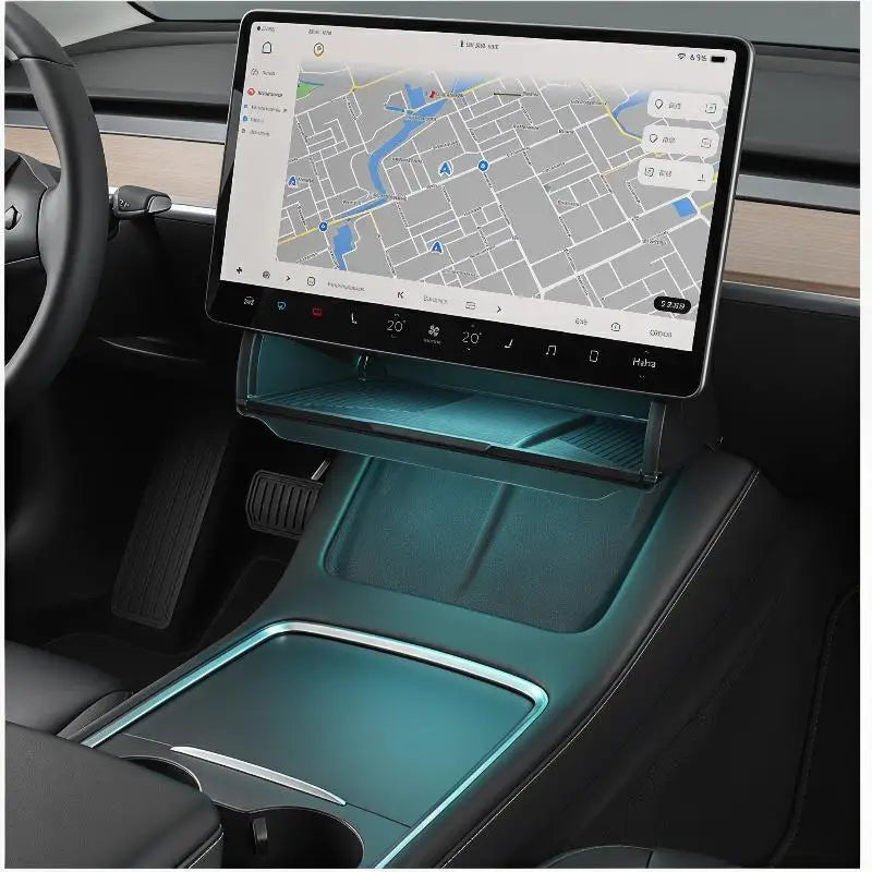 Tesla Model Y/3 Hidden Under-Screen Storage Organizer Tray