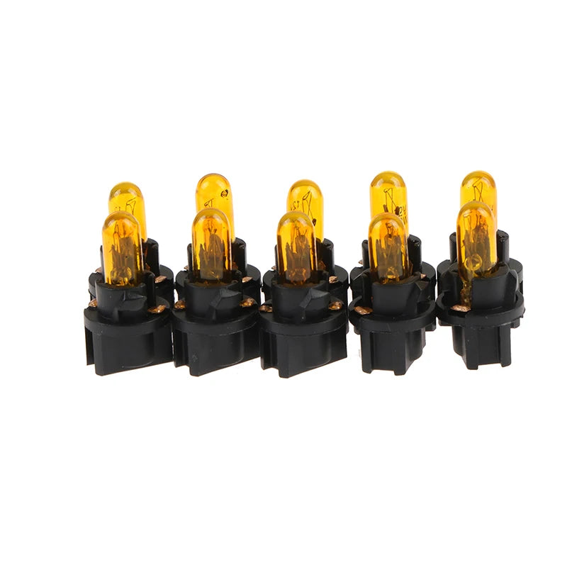 CM10PCS T5 5 Led Bulb W1 2WCar Interior Lights Dashboard Heating Zpaxo Yellow