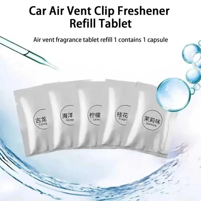 Car Air Vent Freshener Tablets – Solid Aromatherapy Refill Pack