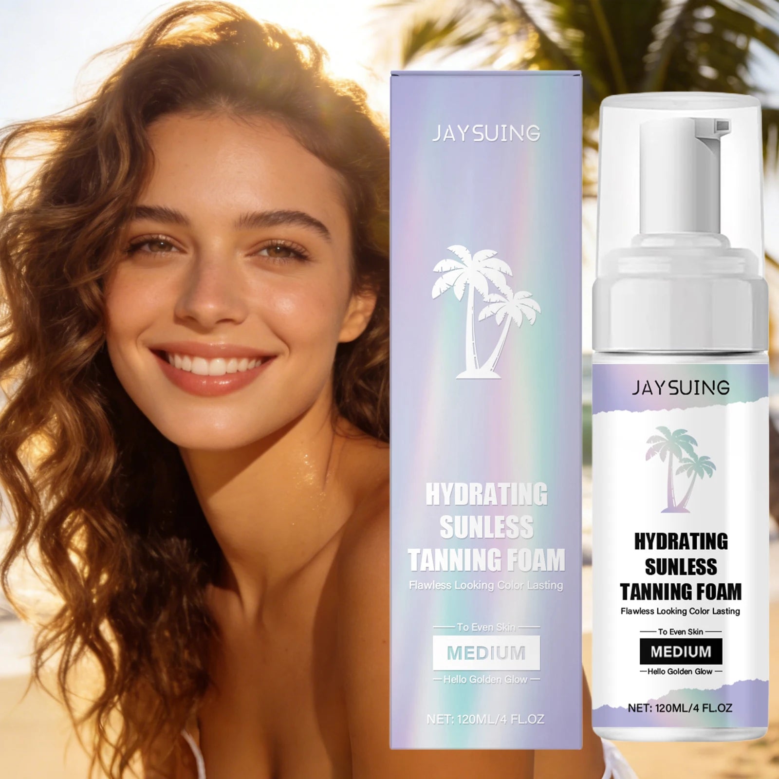 Jaysuing Self Tanning Mousse – Sunless Bronze Tan 120ml Self Tanning Mousse Zpaxo