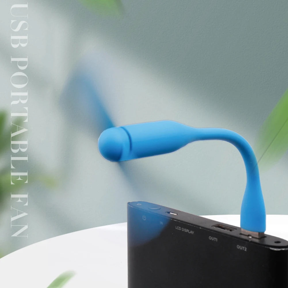 1-50pcs Flexible Portable Mini Fan for Power Bank Notebook Computer Summer Travel Cooling Cooler Mobile Phone USB Gadgets Fans Zpaxo