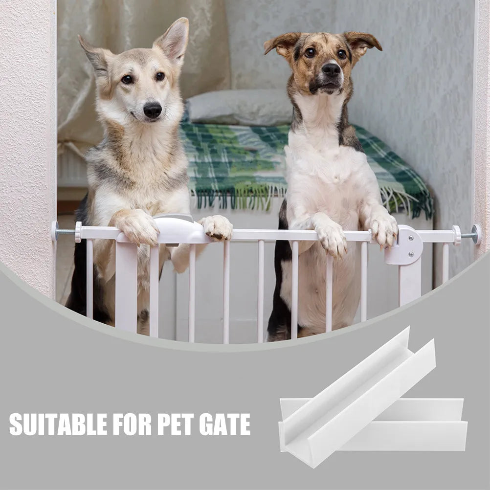 Sturdy U-shaped Dog Gate Support Feet Groove Fittings Pet Barrier