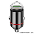 100W Mini Dual Ports USB Car Charger Lighter Fast Charging Phone