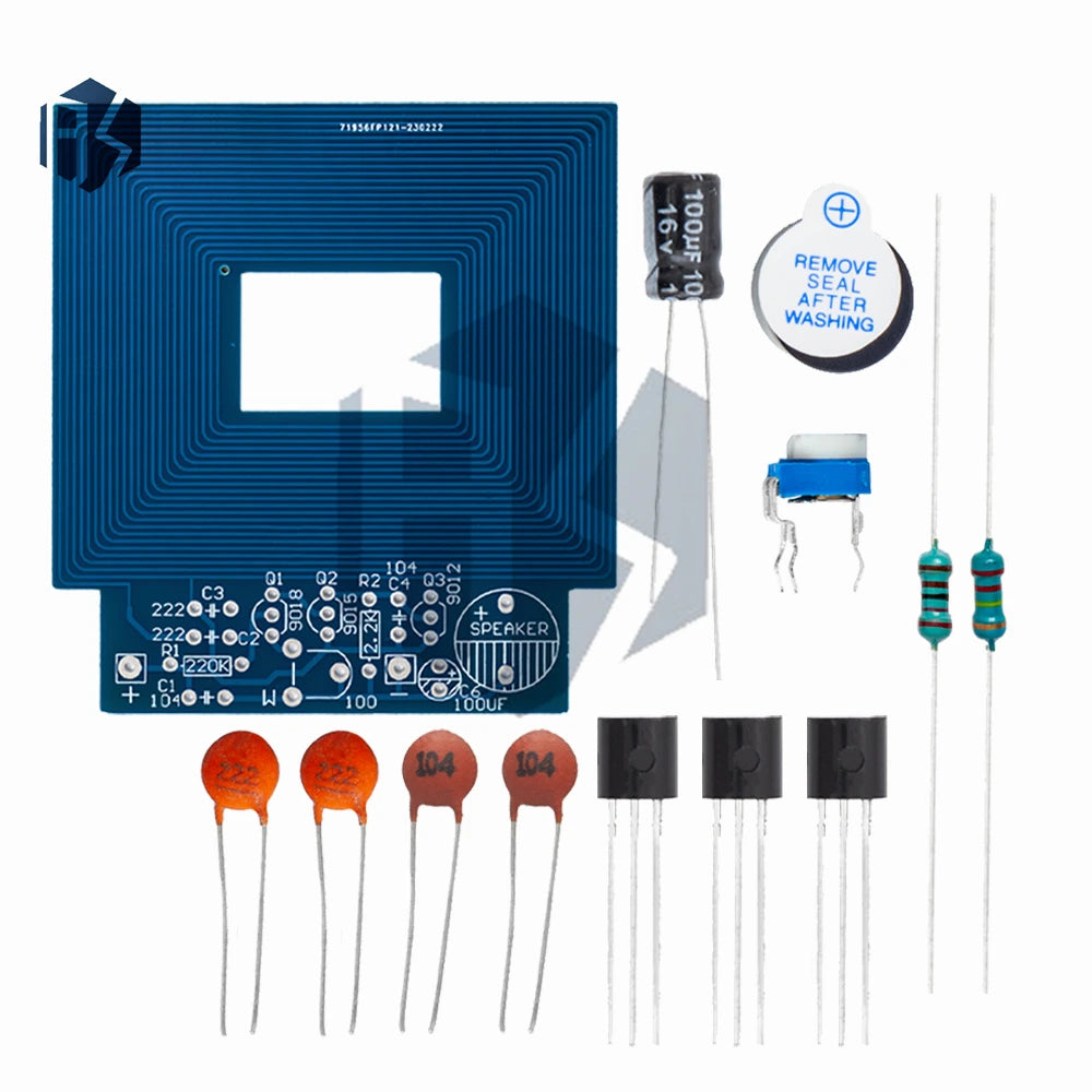 Unassembled Metal Detector Kit – 3V-5V DC Sensor Board (PCB, Buzzer, Capacitor Included) Zpaxo