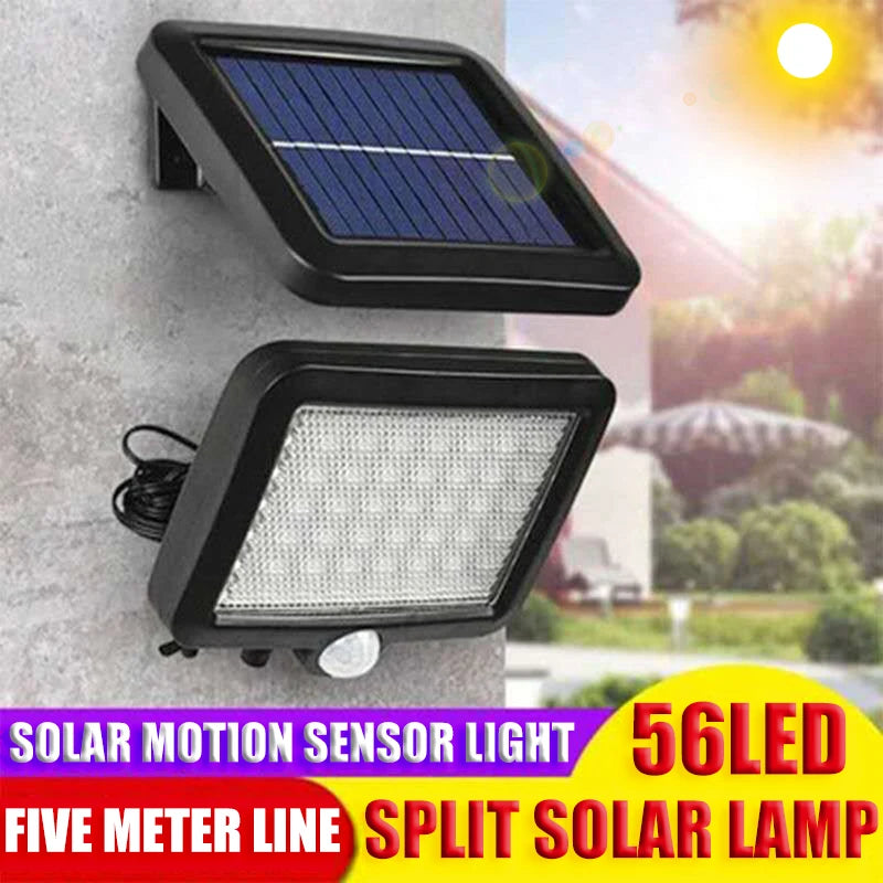 56 LED Solar Outdoor Floodlight – Motion Sensor & IP65