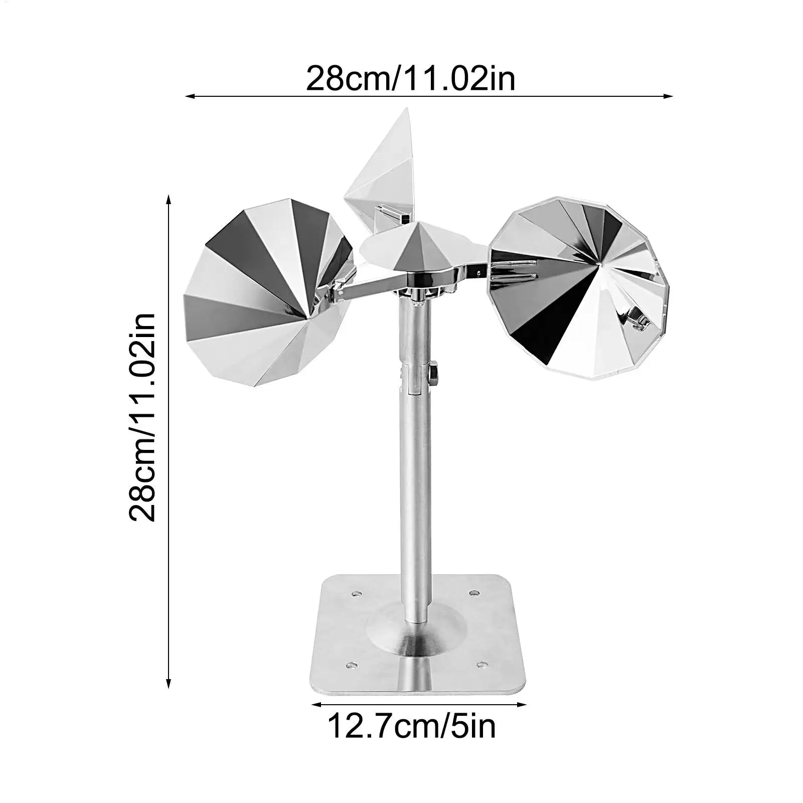 Reflective Bird Spinner Bird Scare Wind Spinner For Garden Rotating Wind Sculpture Outdoor Pigeon Control For Home Yard Fields Zpaxo