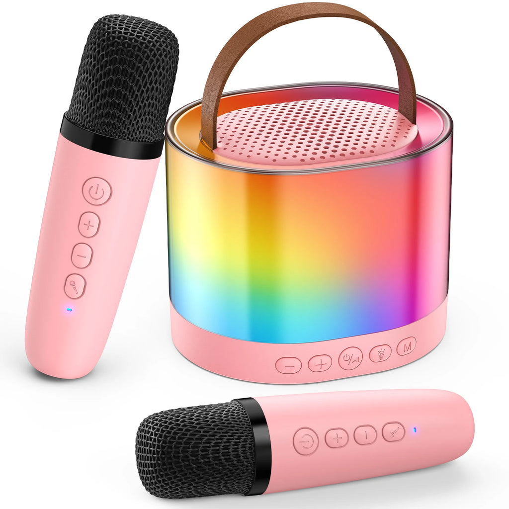 D23 Karaoke Machine 2 Wireless Microphones Portable 5 0 PA Bluetooth
