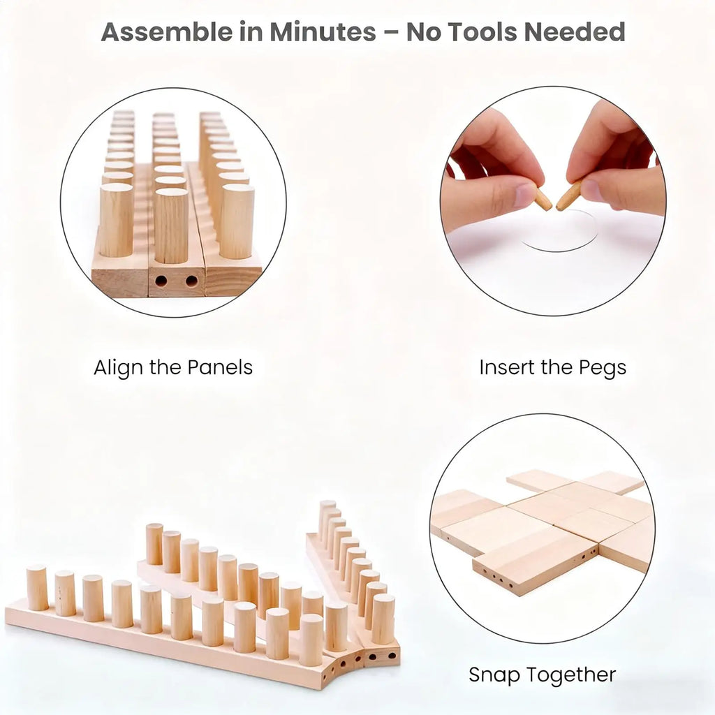 Loom Knitting Kit Yarn Crochet Loom Kit Hand Knitting Set for Crafts Hobby Beginners Weaving Blanket Scarf Sewing Cushion Zpaxo