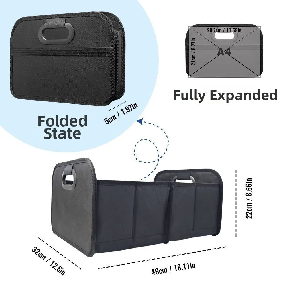 Multifunction Car Trunk Organizer Large Capacity Thickened Foldable Storage Storage Box Collapsible Oxford Cloth Zpaxo