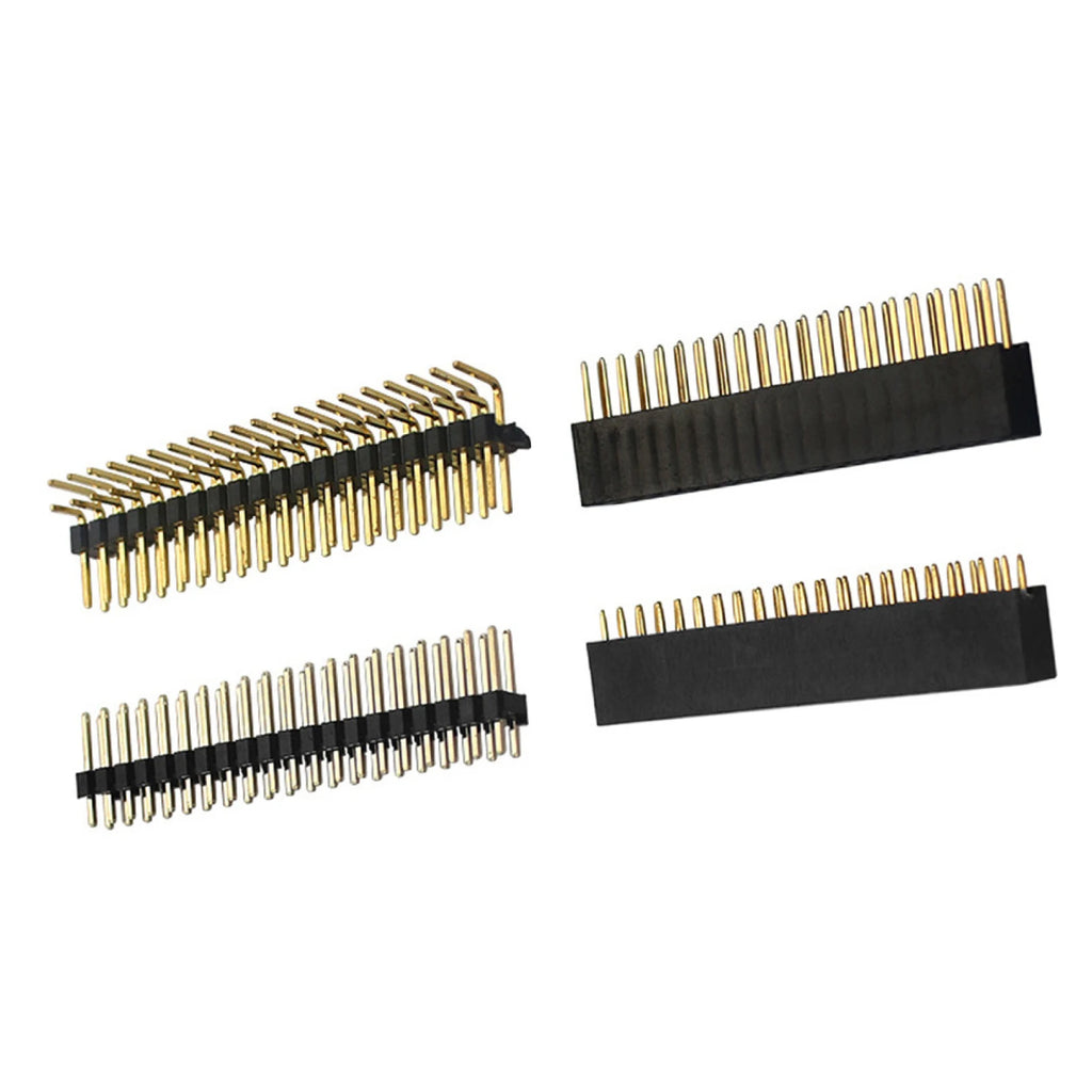 2x20 Pin Socket Dual Male Header Connector Raspberry Pi Zero W Female