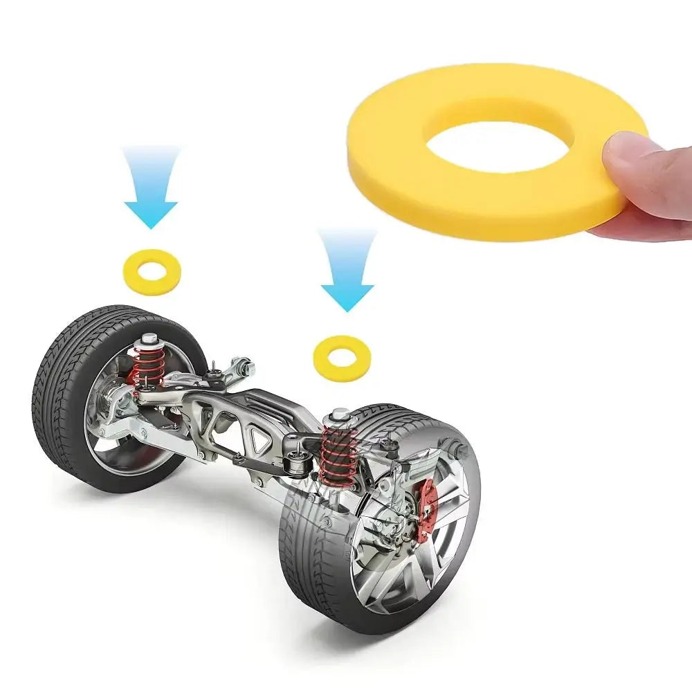 Universal Shock Absorber Gasket Rubber Black Yellow Bearing Washer Zpaxo